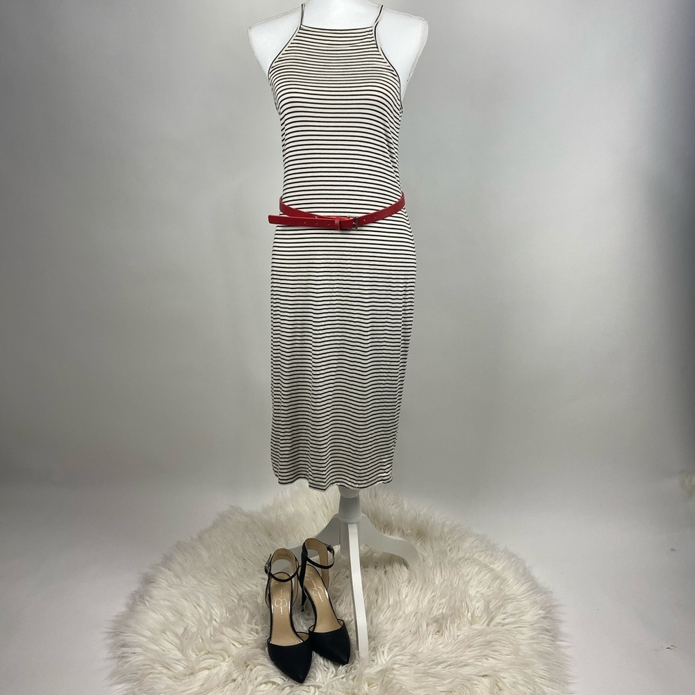 🌿One Clothing Black and White Stripped Dress